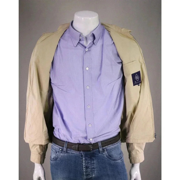 Avon House Co. Japan Tan Cotton Bomber Cafe Racer Jacket Men's Medium - Picture 7 of 9